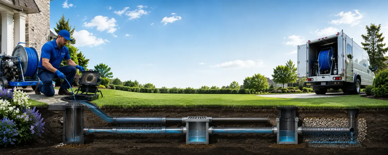 Outdoor drain cleaning information for Wickett, TX